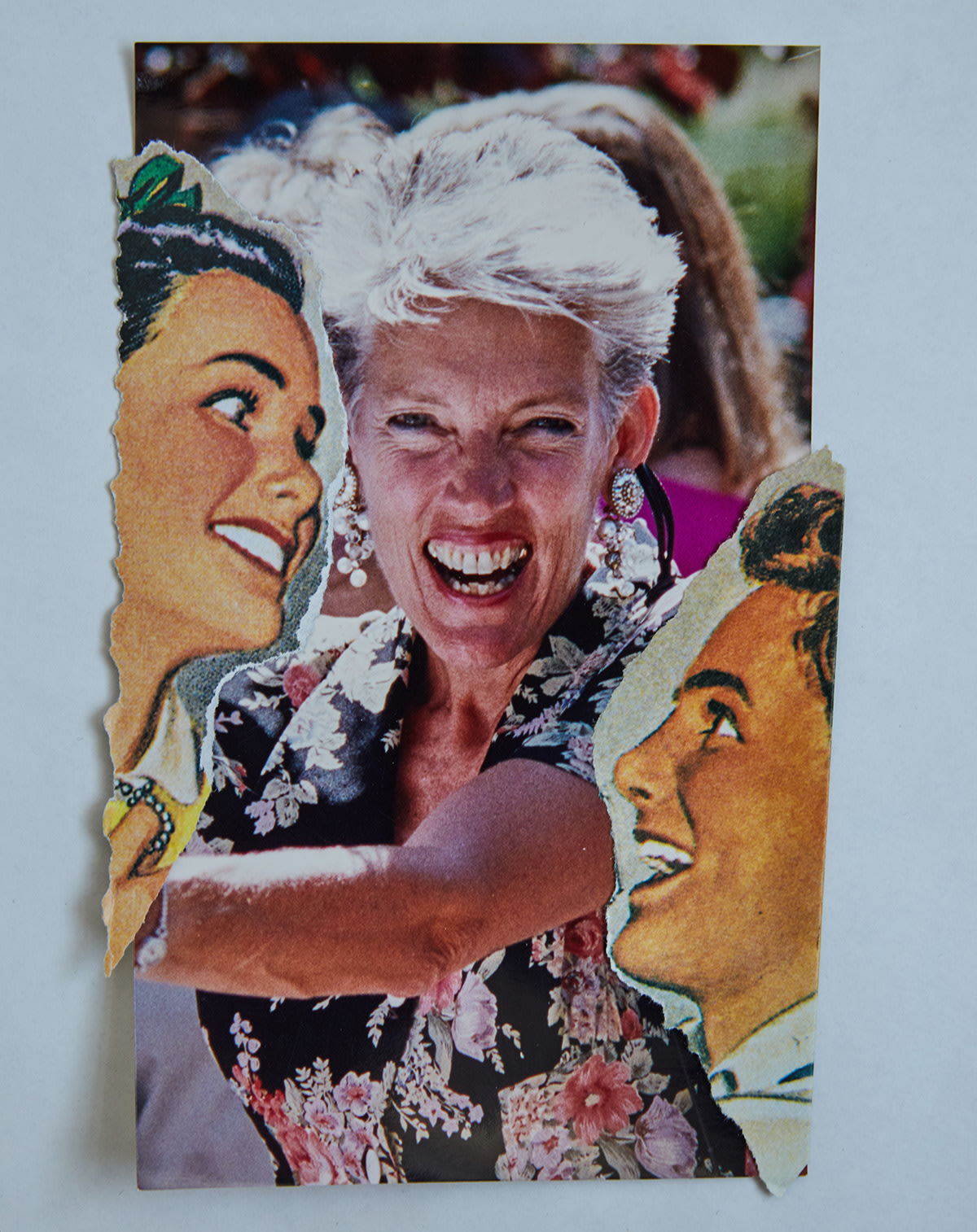 Collage by Barbara Hammer - Florrie and Admirers